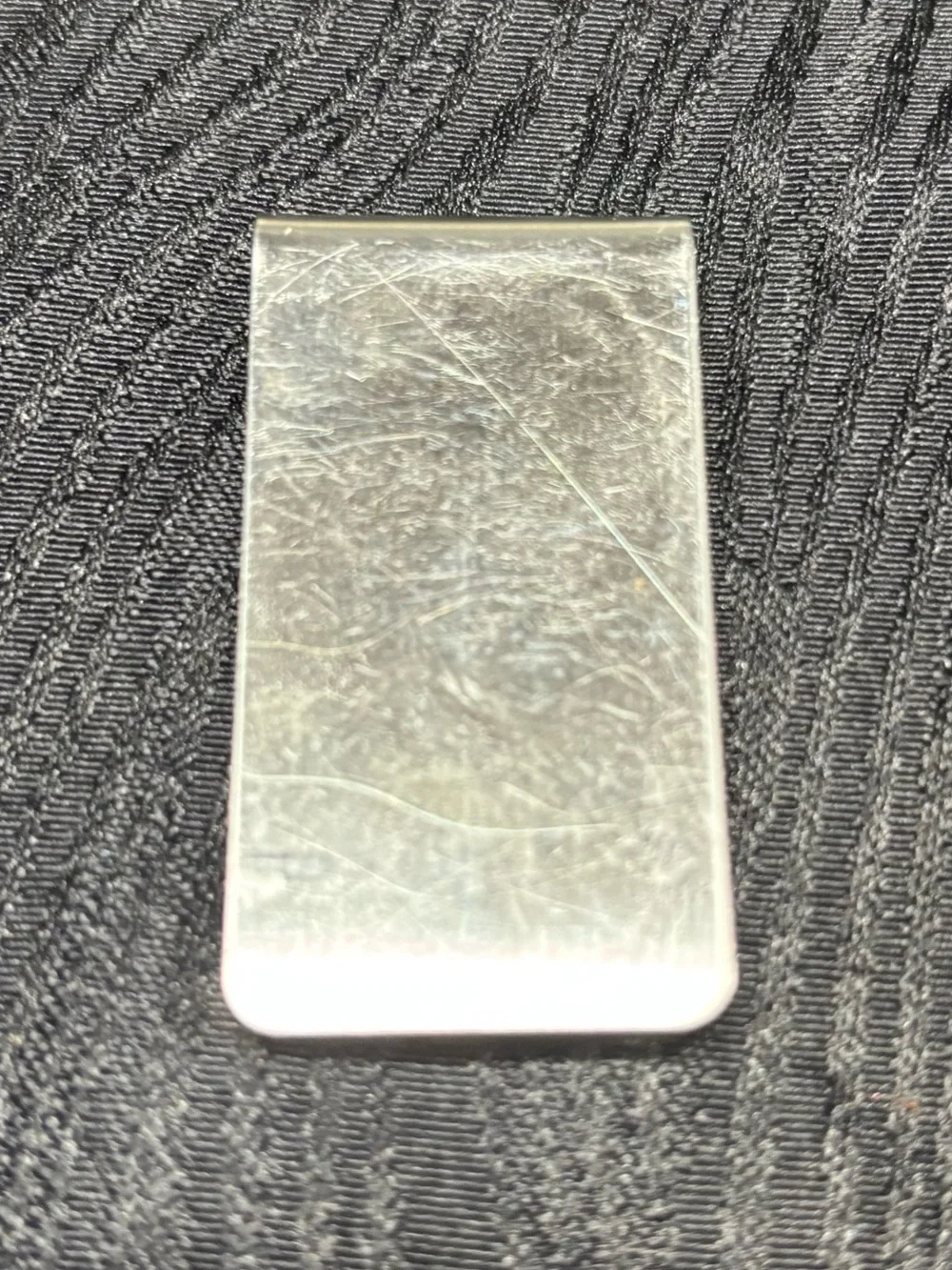 Sleek Brushed Metal Money Clip